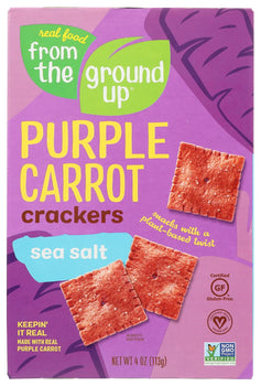 FROM THE GROUND UP: Cracker Carrot Sea Salt, 4 oz