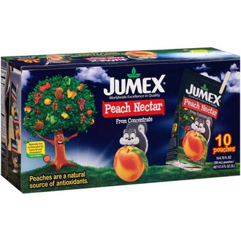 JUMEX: Juice Tetra Wedge Peach 10 Packs, 67.6 oz