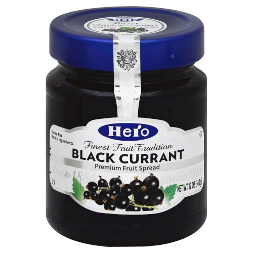 HERO: Fruit Spread Black Currant, 12 oz