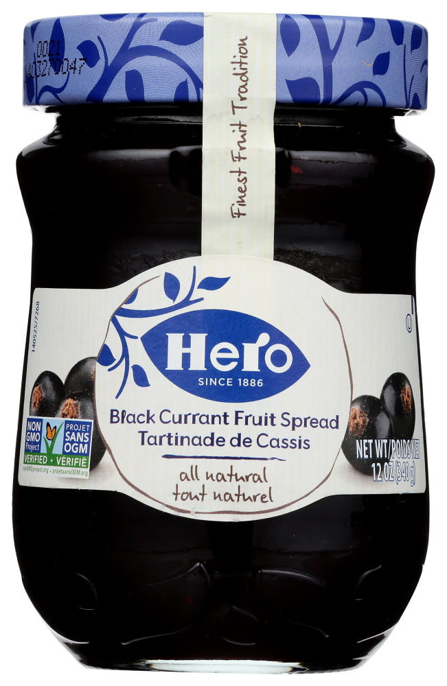 HERO: Premium Fruit Spread Black Currant, 12 oz