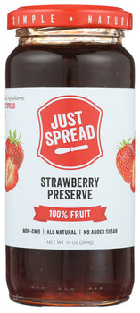 JUST SPREAD: Strawberry Preserve Spread, 10 oz