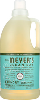 MRS. MEYER'S: Clean Day Laundry Detergent Basil Scent, 64 oz