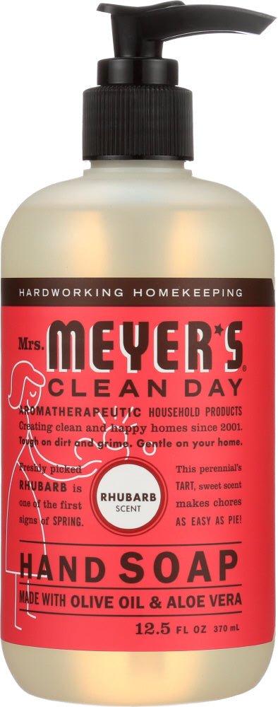 MRS. MEYER'S: Clean Day Liquid Hand Soap Rhubarb Scent, 12.5 oz