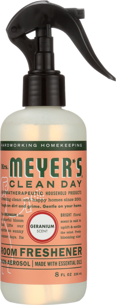 MRS. MEYER'S: Clean Day Room Freshener Geranium Scent, 8 oz