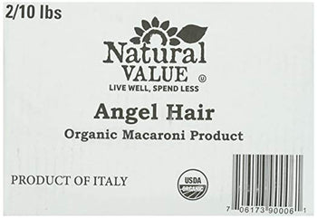 NATURAL VALUE: Pasta-Angel Hair 2-10 LB, 20 lb