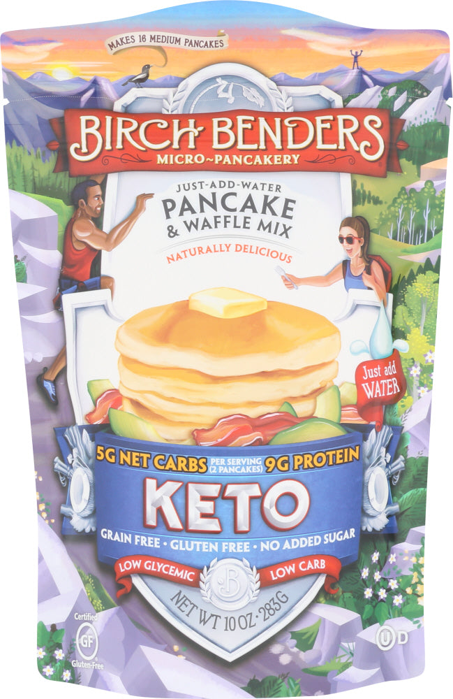 BIRCH BENDERS: Keto Pancake & Waffle Mix, 14 oz