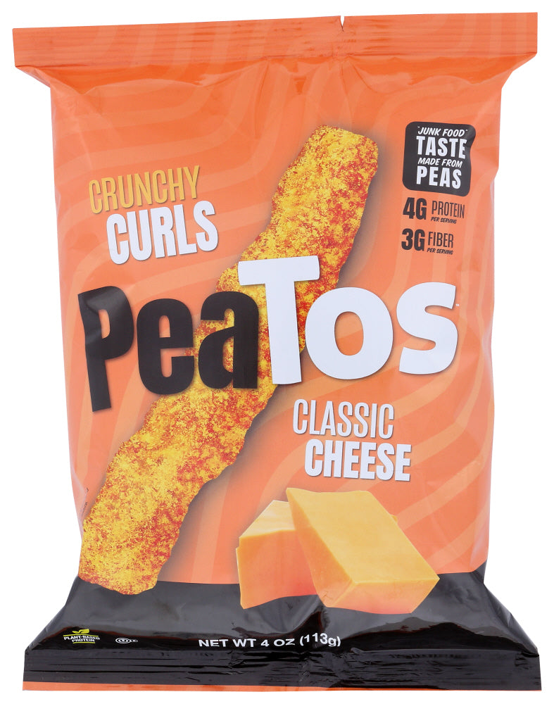 PEATOS: Classic Cheese Crunchy Curls, 4 oz