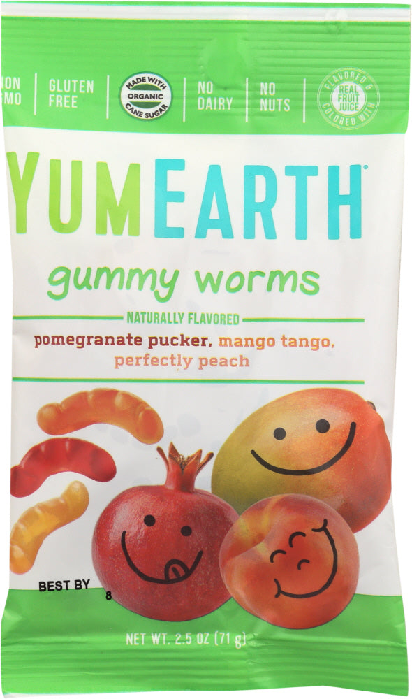 YUMEARTH: Organics Gummy Worms, 2.5 oz