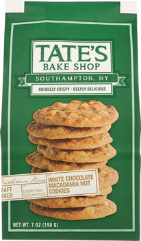 TATE'S BAKE SHOP: White Chocolate Macadamia Nut Cookies, 7 oz