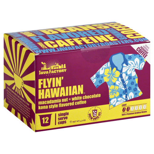 JAVA FACTORY: Coffee Flyin Hawaiian, 12 pc