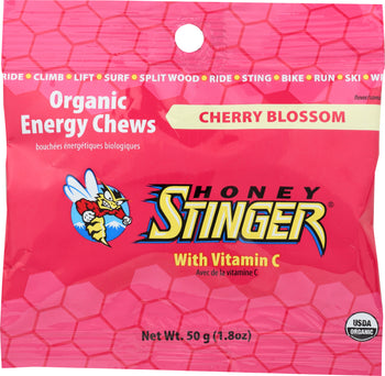 HONEY STINGER: Cherry Blossom Organic Energy Chews, 1.8 oz