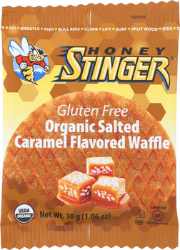 HONEY STINGER: Waffle Salted Caramel Gluten Free, 1.06 oz