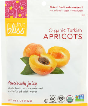 FRUIT BLISS: Organic Turkish Apricots, 5 oz