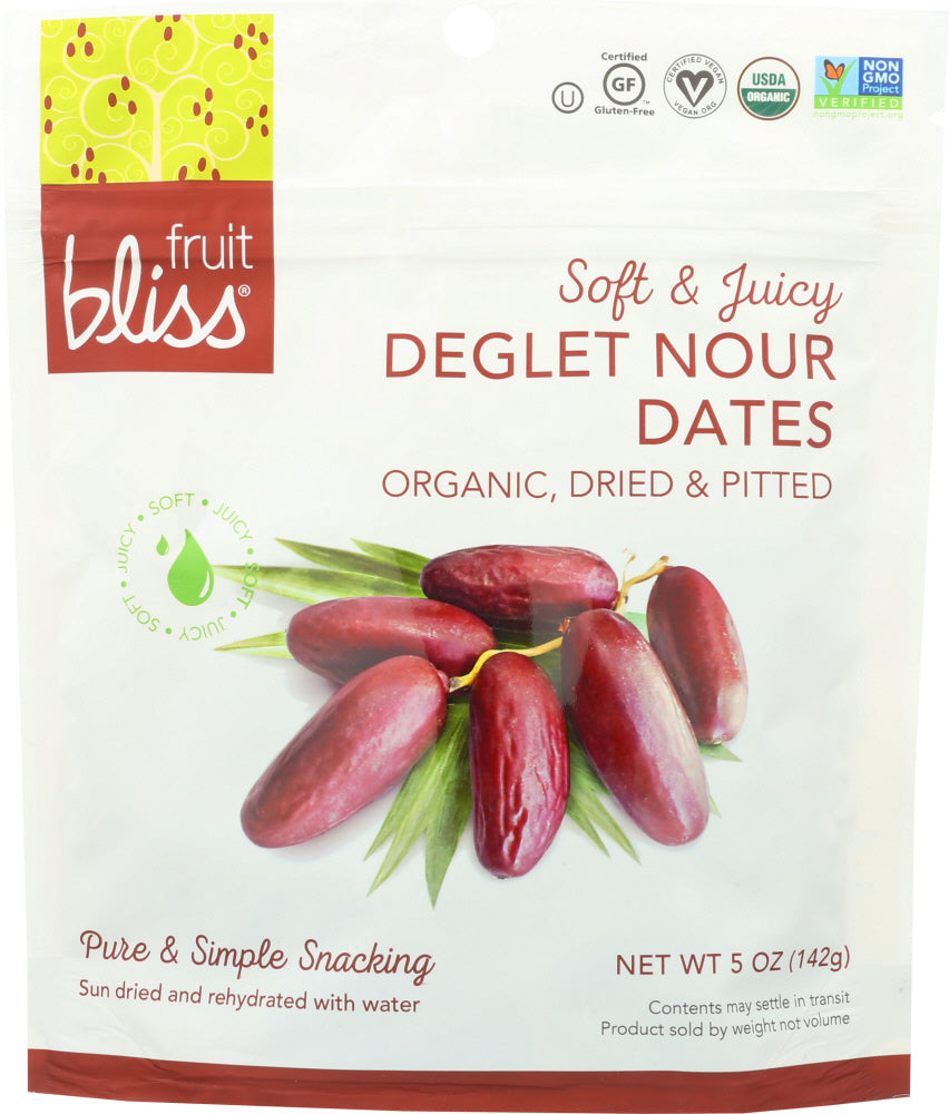 FRUIT BLISS: Organic Deglet Nour Dates, 5 oz