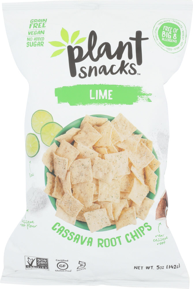 PLANT SNACKS BRAND: Lime Cassava Root Chips, 5 oz