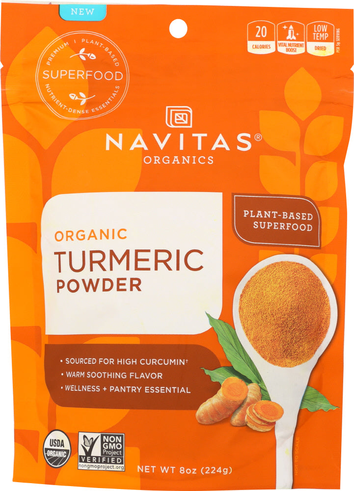 NAVITAS: Turmeric Powder Organic, 8 oz