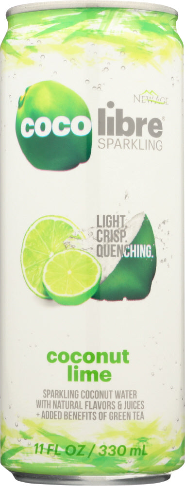 COCO LIBRE: Sparkling Coconut Water Coconut Lime, 11 fl oz