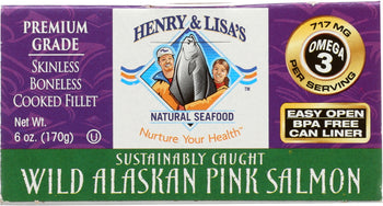 HENRY & LISA'S: Wild Alaskan Pink Salmon, 6 oz