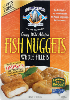 HENRY & LISAS: Crispy Wild Alaskan Fish Nuggets Whole FIllets, 12 oz