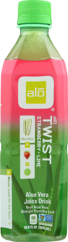 ALO: Twist Aloe Strawberry & Lime, 16.9 fl oz