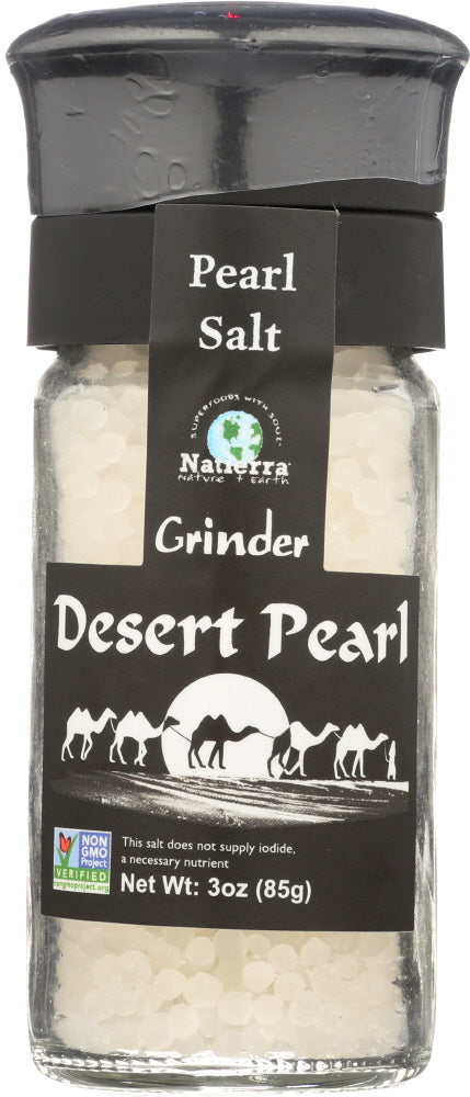 NATIERRA: Desert Pearl Salt Grinder, 3 oz