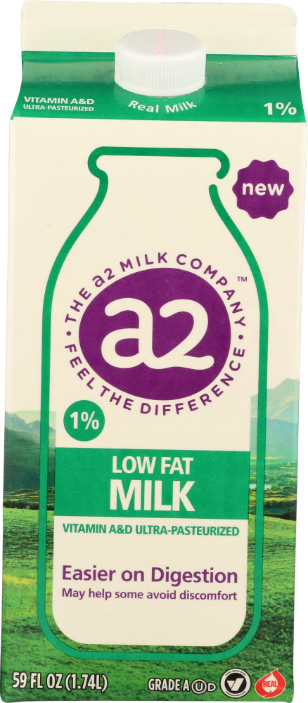 A2 MILK: 1% Low Fat Milk, 59 oz