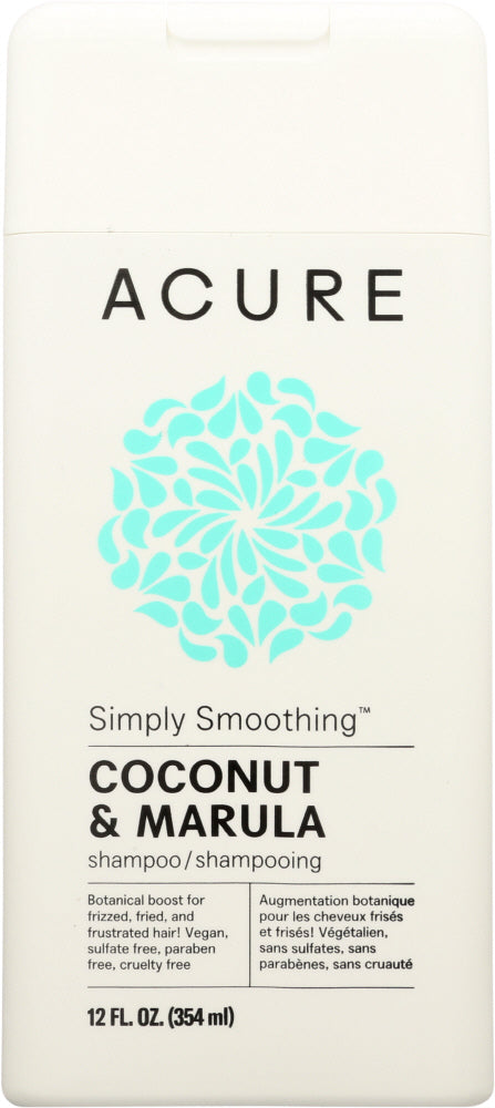 ACURE: Simply Smoothing Shampoo Coconut & Marula, 12 fl oz