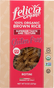 FELICIA ORGANIC: Rotini Brown Rice, 8 oz