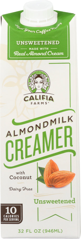 CALIFIA: Unsweetened Almond Milk Creamer, 32 oz