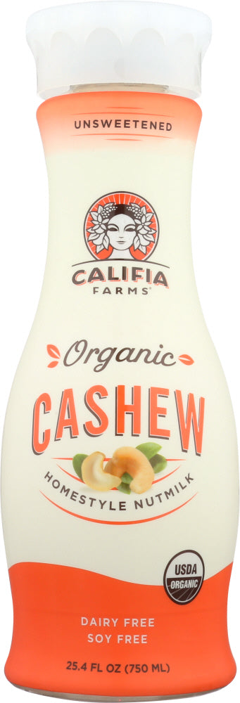 CALIFIA: Organic Cashew Homestyle Nutmilk, 25.40 oz