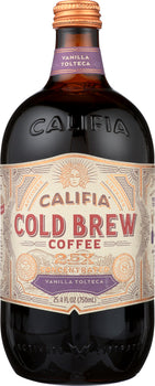 CALIFIA: Concentrated Cold Brew Coffee Vanilla Tolteca, 25.4 oz