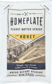 HOME PLATE: Peanut Butter Honey Squeeze Pack, 1.15 oz