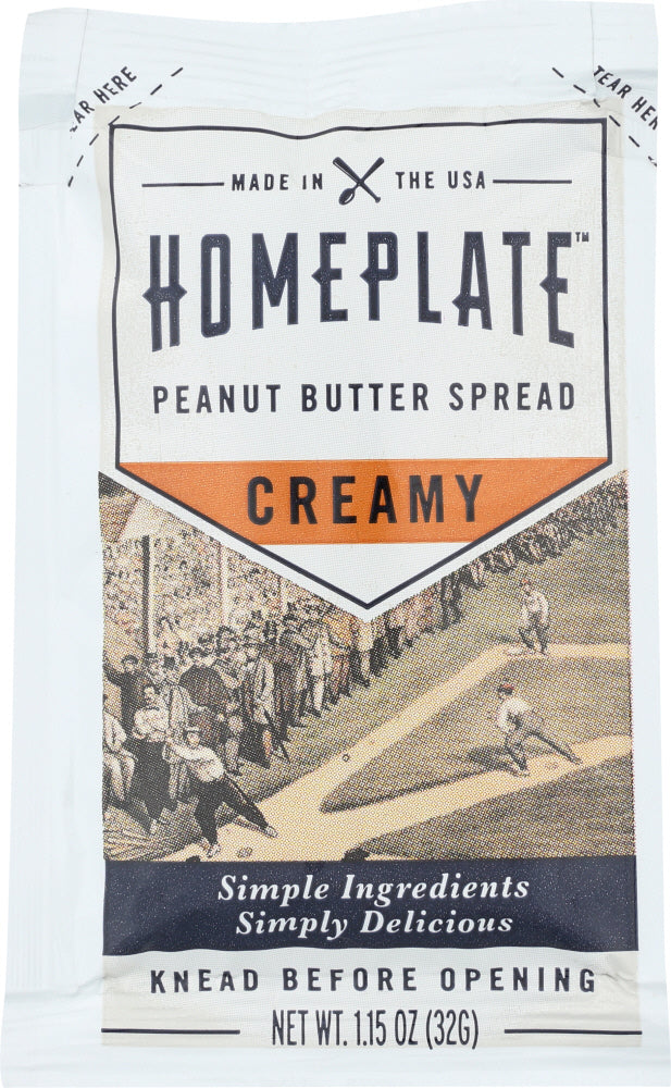 HOME PLATE: Creamy Peanut Butter Squeeze Pack, 1.15 oz