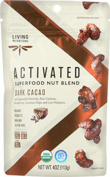 LIVING INTENTIONS: Nut Blend Dark Cacao, 4 oz