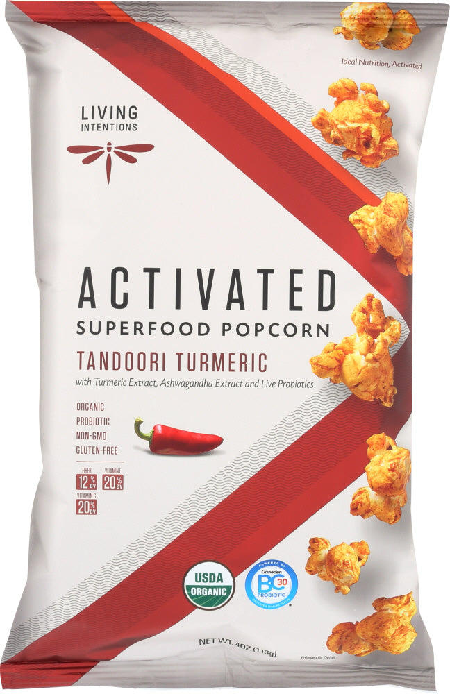 LIVING INTENTIONS: Popcorn Tandoori Turmeric, 4 oz