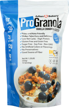 JULIAN BAKERY: ProGranola Cereal Vanilla Cinnamon, 19.5 oz