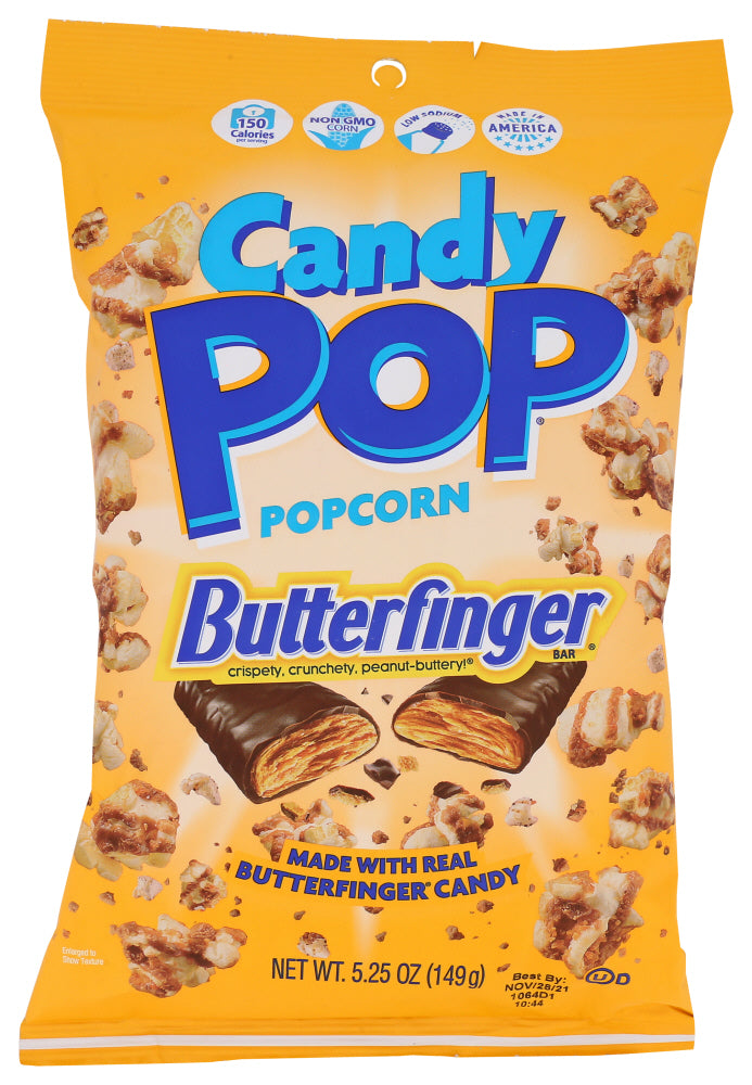 COOKIE POP POPCORN: Popcorn Butterfinger, 5.25 oz