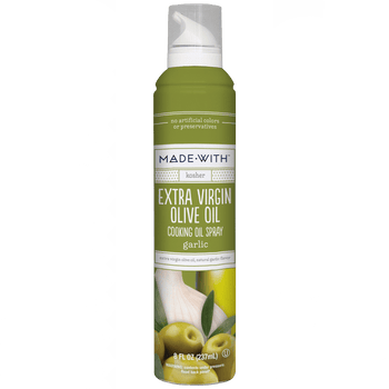 MADE WITH: Oil Spray Evoo Garlic, 8 fo