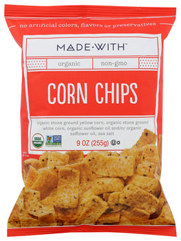 MADE WITH: Organic Corn Chips, 9 oz