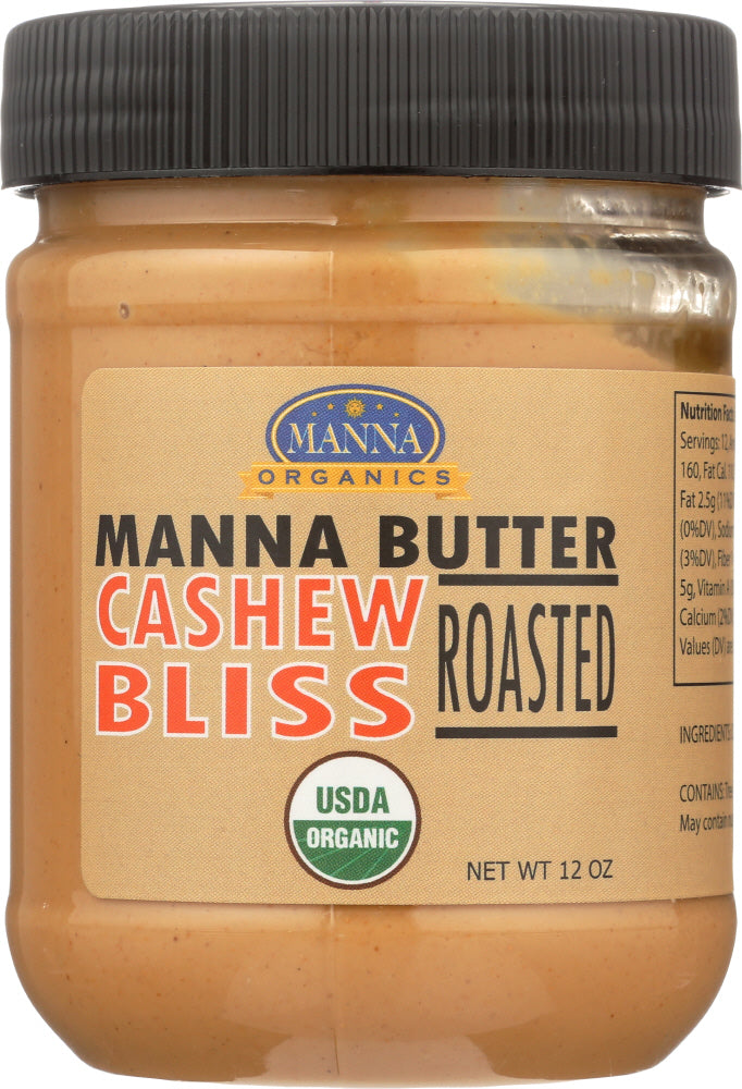 MANNA ORGANICS: Roasted Cashew Bliss Manna Butter, 12 oz