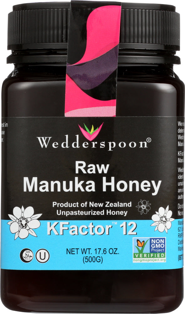 WEDDERSPOON: Honey Raw Manuka K Factor 12, 17.6 oz