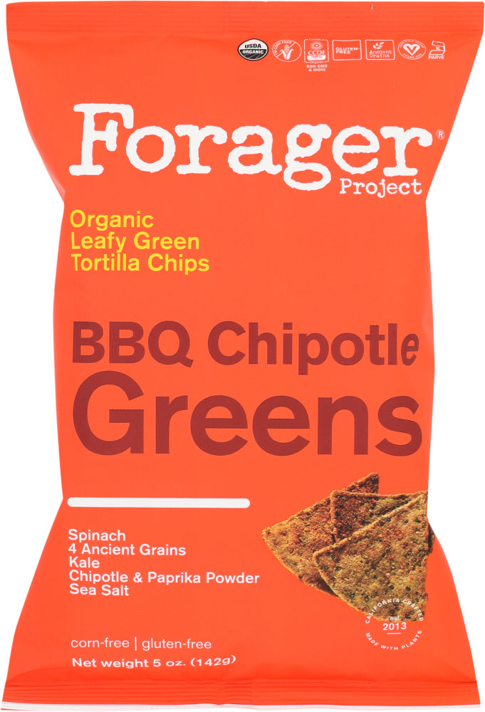 FORAGER PROJECT: BBQ Chipotle Greens Vegetable Chips, 5 oz