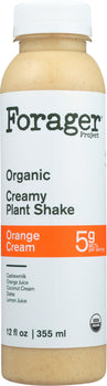 FORAGER: Organic Creamy Plant Shake Orange Cream, 12 oz