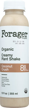 FORAGER: Organic Creamy Plant Shake Coconut Crush, 12 oz