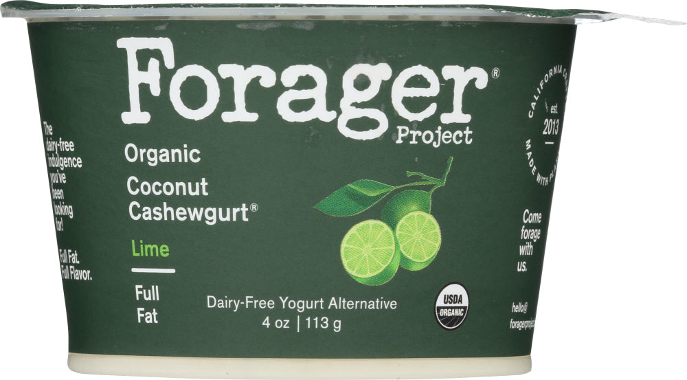 FORAGER: Organic Coconut Cashewgurt Lime, 4 oz