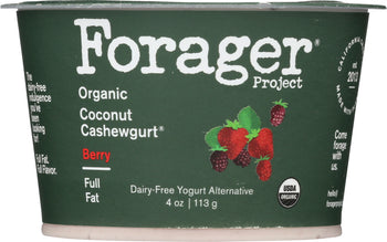 FORAGER: Organic Coconut Cashewgurt Berry, 4 oz