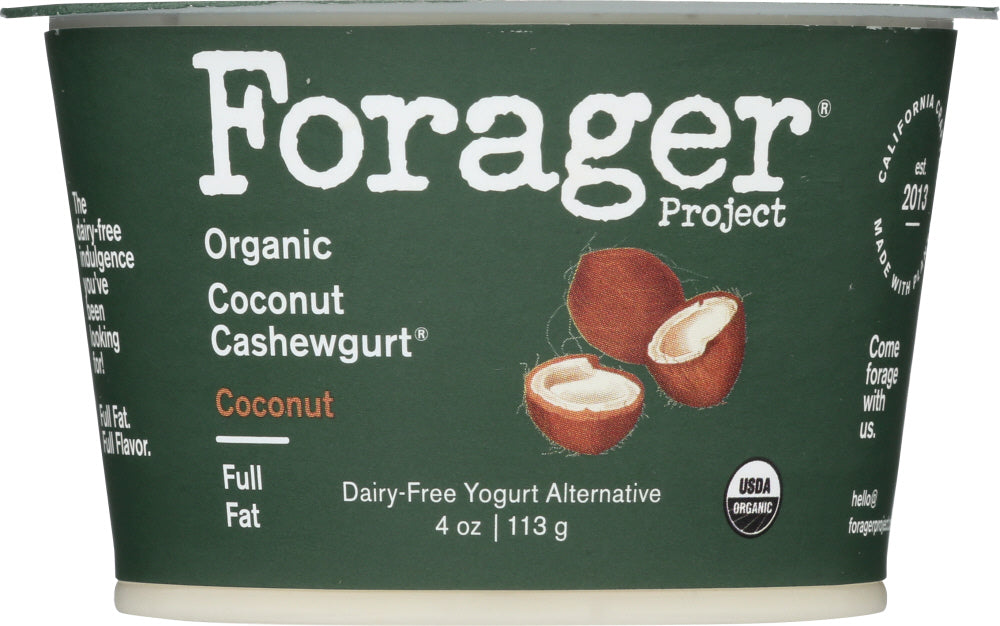 FORAGER: Organic Cashewgurt Coconut, 4 oz