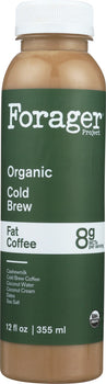 FORAGER: Organic Cold Brew Fat Coffee, 12 oz