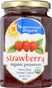 MEDITERRANEAN ORGANICS: Preserve Strawberry Organic, 13 oz