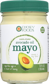 CHOSEN FOODS: 100% Pure Avocado Oil Mayo, 12 oz